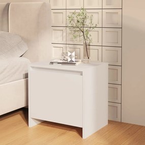809863 vidaXL Noptieră, alb, 45x34x44,5 cm, PAL