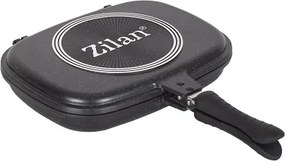 Tigaie dubla ZILAN ZLN9522,culoare negru Diametru 30 cm, garnitura silicon rezerva,