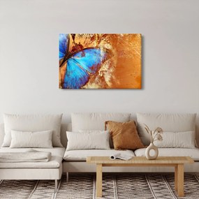 Tablou - Fluture albastru (90x60 cm)