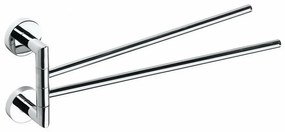 SAPHO XR403 X-Round suport dublu pentru prosoape,rotativ 45 cm, argintiu