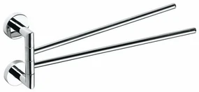 SAPHO XR403 X-Round suport dublu pentru prosoape,rotativ 45 cm, argintiu
