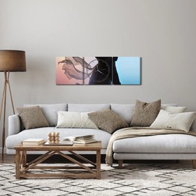 Tablou - Cuplu dansator (cu ceas) (90x30 cm)