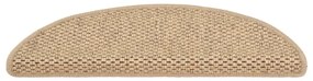 Covorase scari autoadezive 15 buc. nisipiu 56x20cm aspect sisal 15, Nisip, 56 x 20 cm