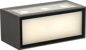 Aplica LED perete exterior IP65 CANCUN gri inchis