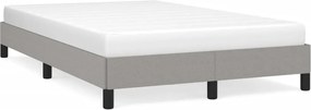 vidaXL Cadru de pat fără saltea țesătură gri deschis 120x190 cm