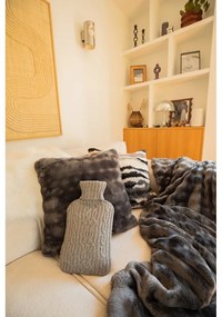 Pătură gri din micropluș/cocolino 150x200 cm Wave – Tiseco Home Studio