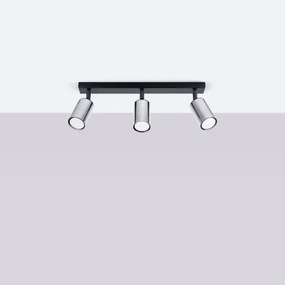 Spot Sollux SL.1368 WINX 3xGU10/10W/230V negru/crom