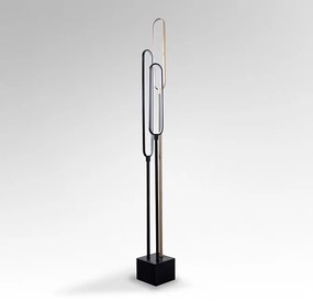 Lampadar LED modern Colette auriu roze, negru