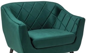 Fotoliu elegant catifea Culoare Verde / Wenge, MOLLY 1 VELVET