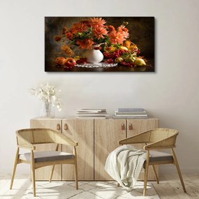 Tablou canvas Pictura flori fructe