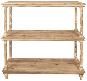 Consola natur, din lemn, aspect vintage, Antoinette