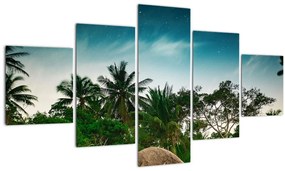 Tablou - palmierii (125x70 cm), în 40 de alte dimensiuni noi