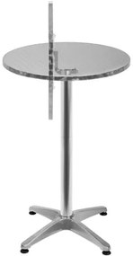 Deuba Masa de bar din aluminiu - Ø60 cm pliabila