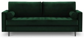 Canapea din catifea Milo Casa Santo, 219 cm, verde