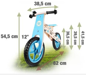 Bicicletă copii fără pedale din lemn Ricokids Harry