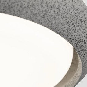 Plafoniera LED exterior iluminat minimalist IP44 ANGA 24cm gri inchis