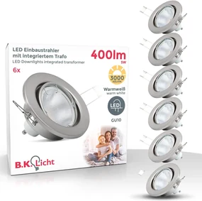 BKLICHT LED Set 6 spoturi 8,6/7 cm