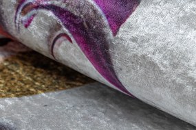 ANDRE 33580 covor lavabil Condimente, legume bucatarie, anti-alunecare - argint / verde