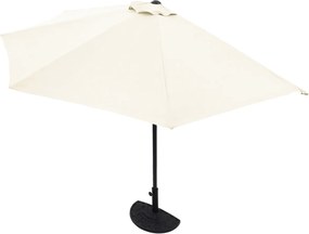 Umbrela soare terasa Semicirculara Crem Protectie UV 50+