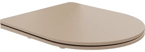 Mexen capac de WC care coboară încet, slim, duroplast, cappuccino mat - 39740064