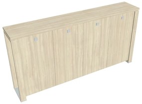 Dulap mediu pentru haine Verno+ S 260 x 46 x 130 cm, salcâm / maro