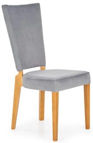 Scaun de bucaterie Rois, stejar gri/miere
