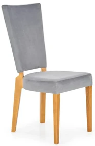 Scaun de bucaterie Rois, stejar gri/miere