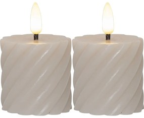 Lumânări LED 2 buc. (înălțime 7,5 cm) Flamme Swirl – Star Trading