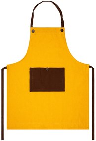 Șorț bucătărie Heda galben, 70 x 85 cm