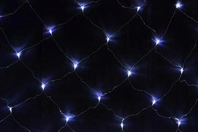 Plasă luminoasă cu LED-uri - 3x3m, 128 LED-uri, alb rece