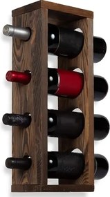 Stand sticle vin din lemn, seria wood,Homs Bar, Natur, 50 x 12 x 17 cm,700153