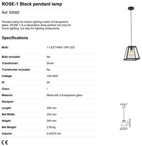 Lustra / Pendul design decorativ industrial ROSE-1