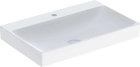 Lavoar pe mobilier Geberit One 75 cm alb lucios KeraTect cu orificiu baterie