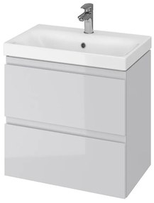 Dulap de lavoar, 57x60x38cm, 2 sertare, gri 600 mm, Gri