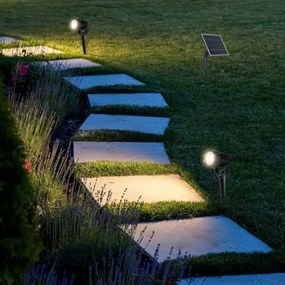 SET 2x Lampă solară LED exterior 2xLED/1,2W/3,7V IP65 3000K 4000 mAh