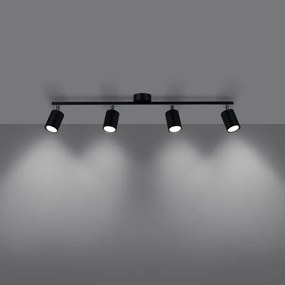 Spot Sollux SL.1168 LEMMI 4xGU10/10W/230V negru