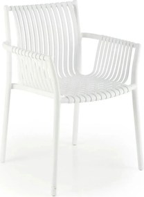 Scaun K492, alb, polipropilena, 60X56X84 cm
