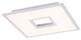 Lampă de plafon de design alb 45 cm incl. LED și dimmer RGB - Plăci