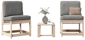 vidaXL Set mobilier de grădină, 3 piese, lemn masiv de pin