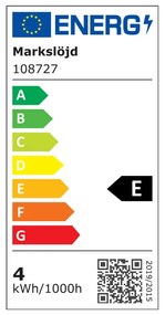 Bec LED/cu filament E27, cu lumină caldă 4 W Lines – Markslöjd