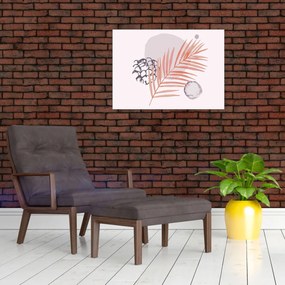 Tablou pe sticlă - Minimalism violet N⁰3 (70x50 cm)