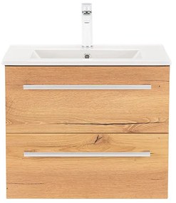 Dulap inferior Vario Clam 60 cu lavoar antracit-stejar