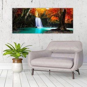 Tablou - Laguna de Smarald (120x50 cm)