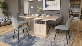 Mazzoni ASTON MINI Stejar Sonoma - MĂSUȚĂ DE CAFEA MODERNĂ EXTENSIBILĂ REGLABILĂ PE ÎNĂLȚIME MASĂ TRANSFORMABILĂ