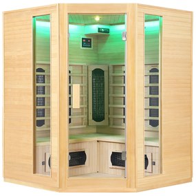 Infračervená sauna/tepelná kabína Nyborg E150K s keramikou, panelovým radiátorom a drevom Hemlock