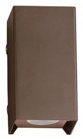 Aplica LED exterior iluminat sus si jos IP65 ELIO corten