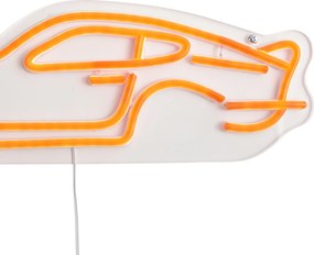 Lampă de perete neon portocalie cu LED - Mașină
