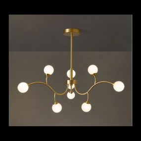 Lustra LED cu 9 Globuri Elit'S Mat, Lumina NEUTRA, 45W