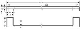 Suport de prosop, Hansgrohe, AddStoris, crom-41747000