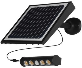 LED lampă solară de perete cu senzor LED/8W/3,7V IP65 3000K 4000 mAh